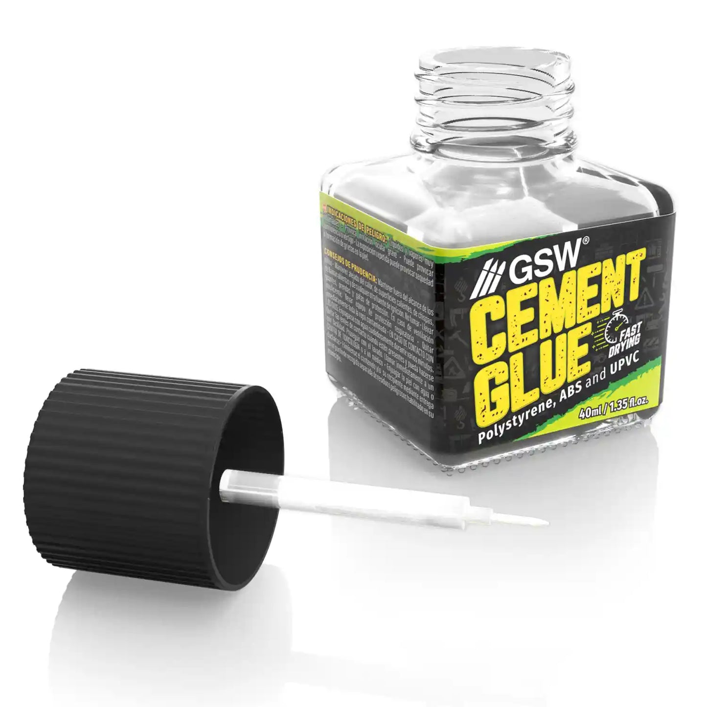 Plastikkleber mit Pinsel 40ml