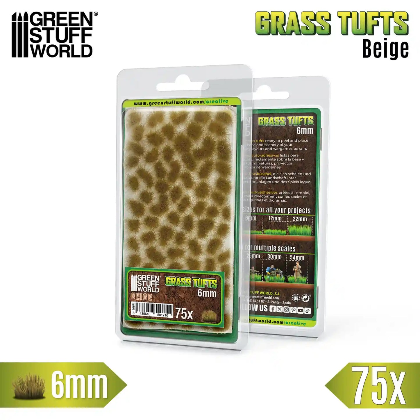 Grasbüschel - Tuft 6 mm - Beige