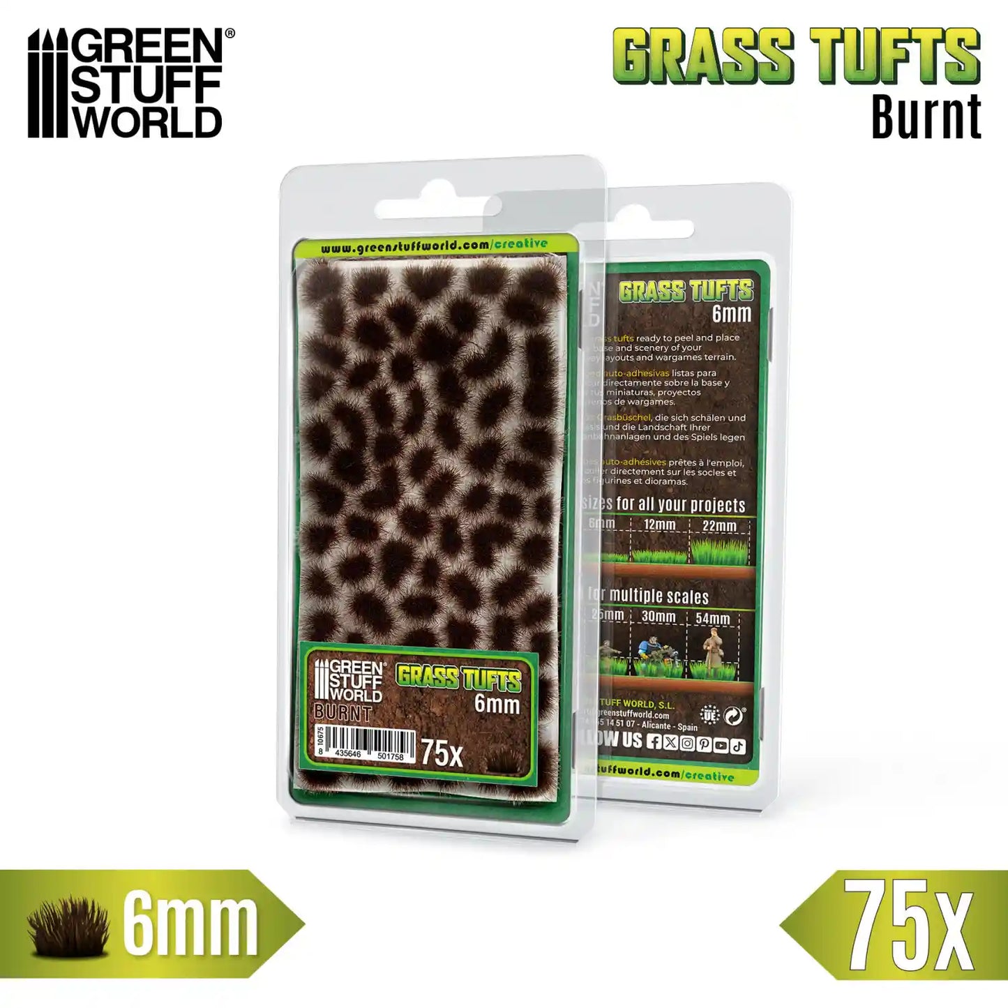 Grasbüschel - Tuft 6 mm - Gebranntes Braun