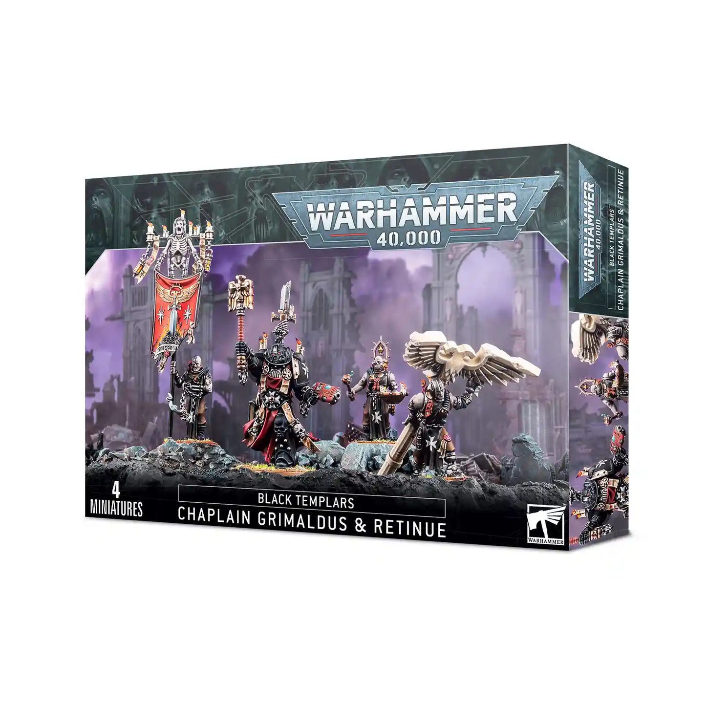 BLACK TEMPLARS ORDENSPRIESTER GRIMALDUS & GEFOLGE